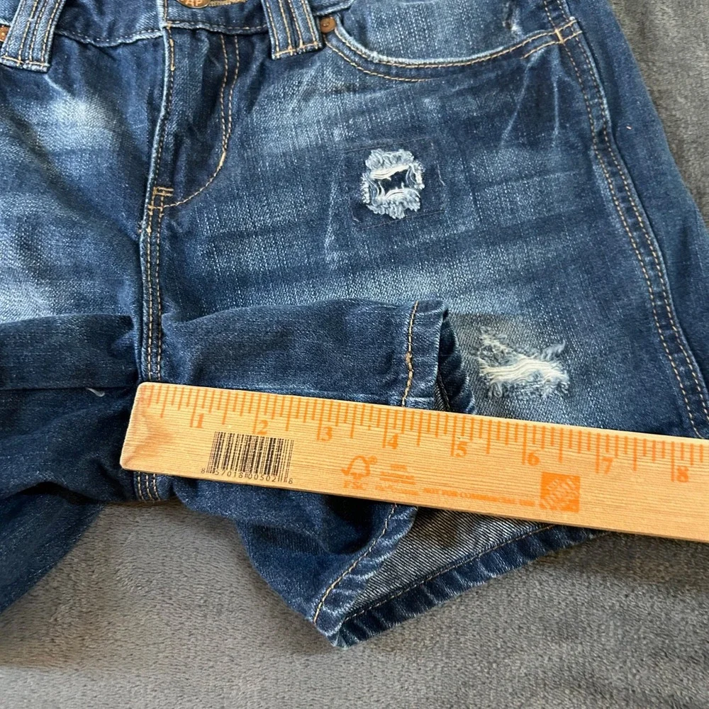 Gap Distressed Denim Shorts Casual Summer Dark Wash Jean Blue Womens 6 30x4.5